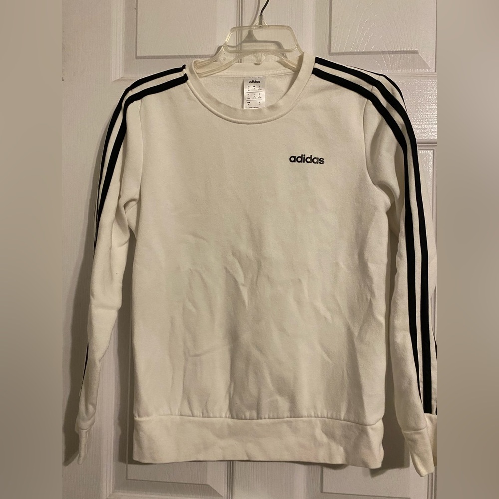 White Adidas Sweatshirt